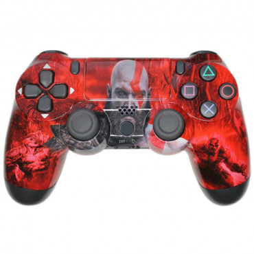 PS4 DUAL SHOCK WIRELESS GOW RED V2 CN