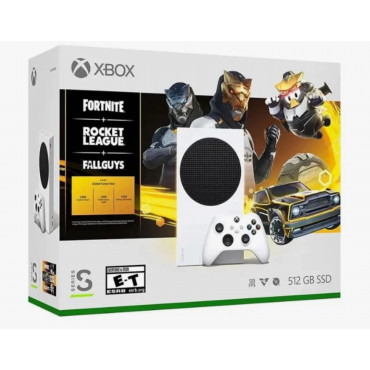 Игровая приставка Xbox Series S 512GB с играми Fortnite, Rocket League, Fallguys