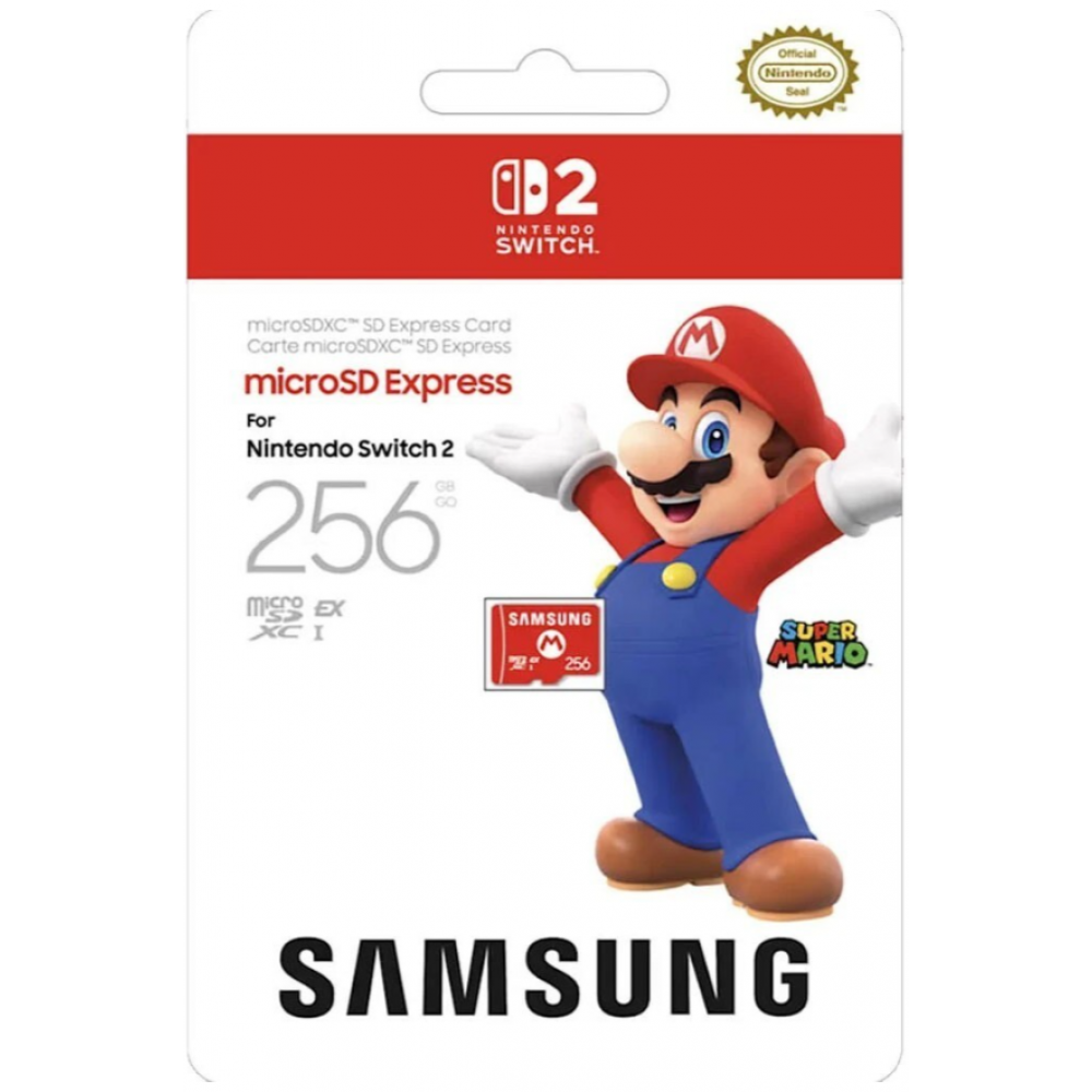 Карта памяти Samsung microSD Express на 256 ГБ для Nintendo Switch 2