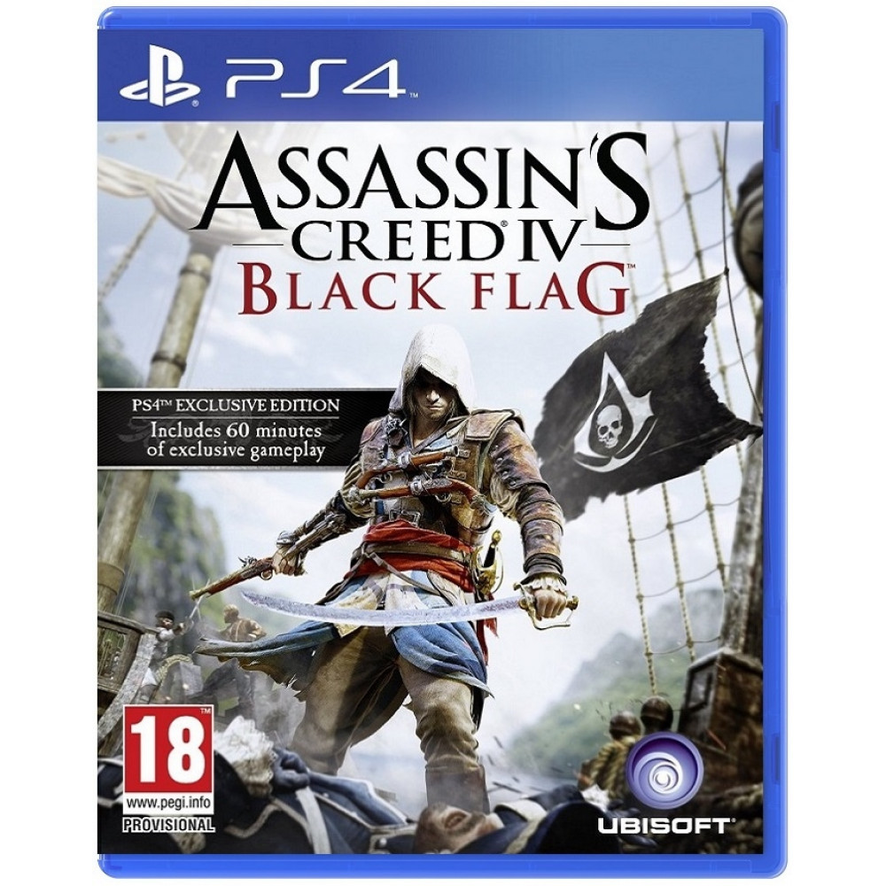 Assassin's Creed 4 (IV): Черный флаг (Black Flag) [PS4, русская версия] (Б/У)