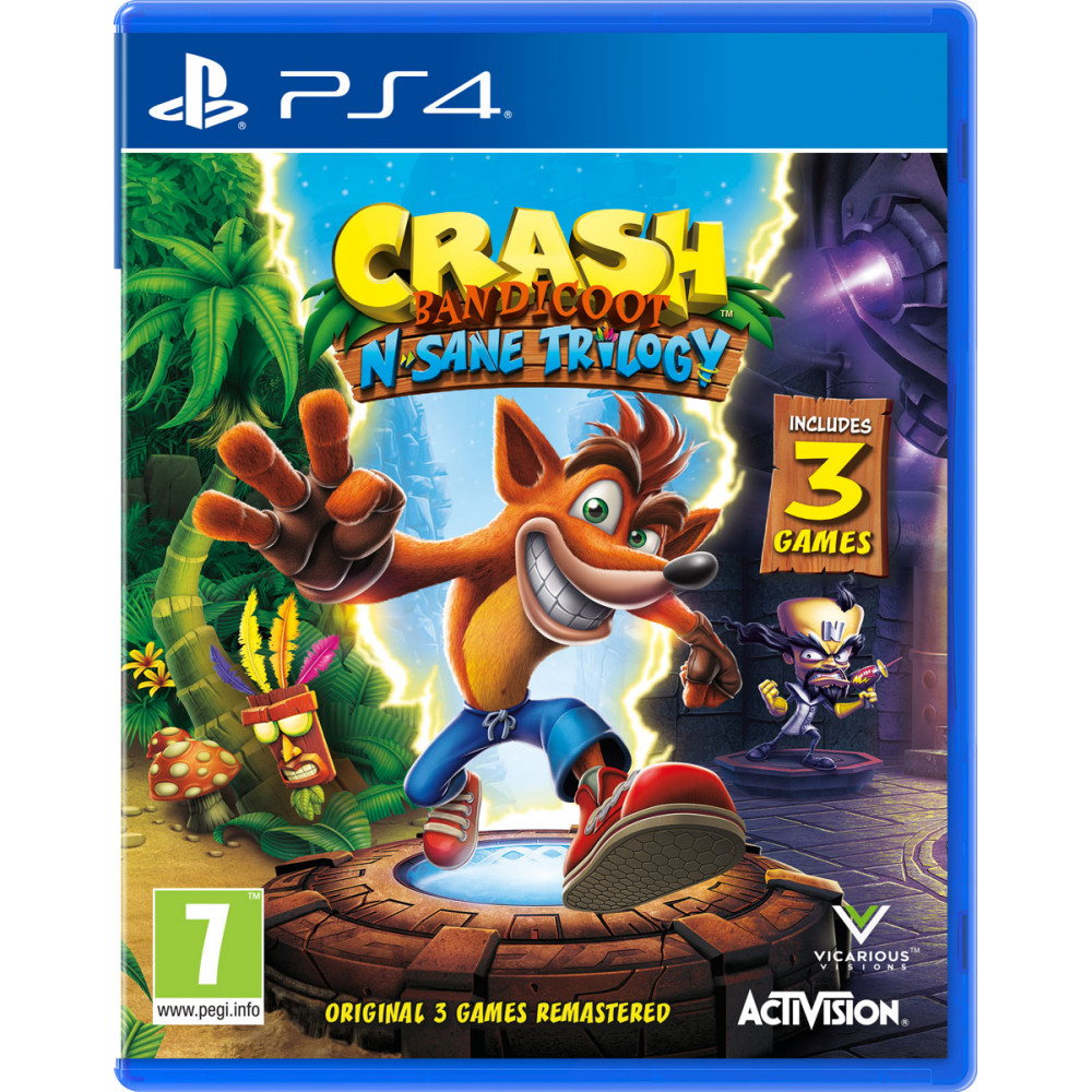 Crash Bandicoot N. Sane Trilogy [PS4, английская версия] (Б/У)