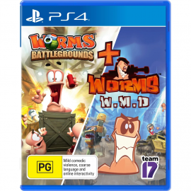 Worms Battlegrounds & Worms WMD - Double Pack [PS4, русские субтитры]