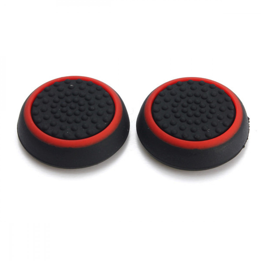 Stick Silicon Black/Red / накладки черно/красные [PS4]