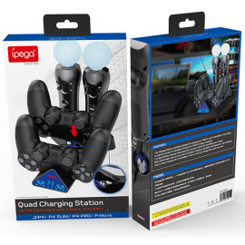 Зарядная станция PS4 Dual Charging Dock for Controllers + Move PG-P4011 iPega