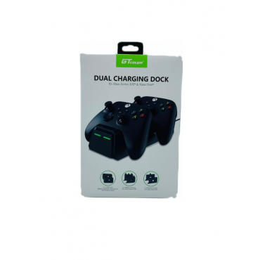 Зарядная станция Xbox Series S/X - Xbox One Dual Charging Dock+2 шт АКБ 1200 mAh с подсветкой GT