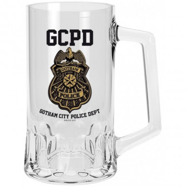 Кружка стеклянная DC Comics GCPD Tankard 500ml ABYVER091