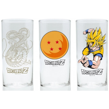 Набор бокалов Dragon Ball Goku Dragon Shenron Ball 3 шт 290ml ABYVER080