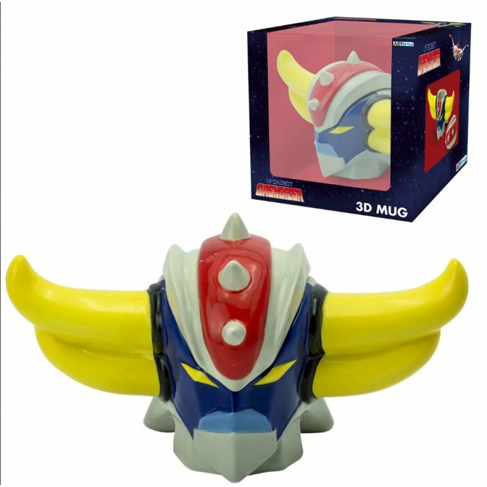 Кружка 3D с крышкой Grendizer Grendizer's head 250ml ABYMUG524