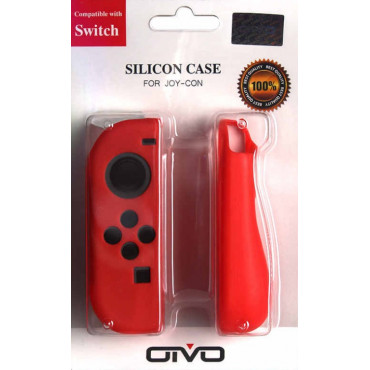 Чехол защитный силикон для джойстиков Switch Oivo SW005 красный