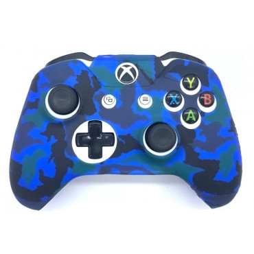 Чехол защитный XB One Silicon Case for Controller Camouflage Blue